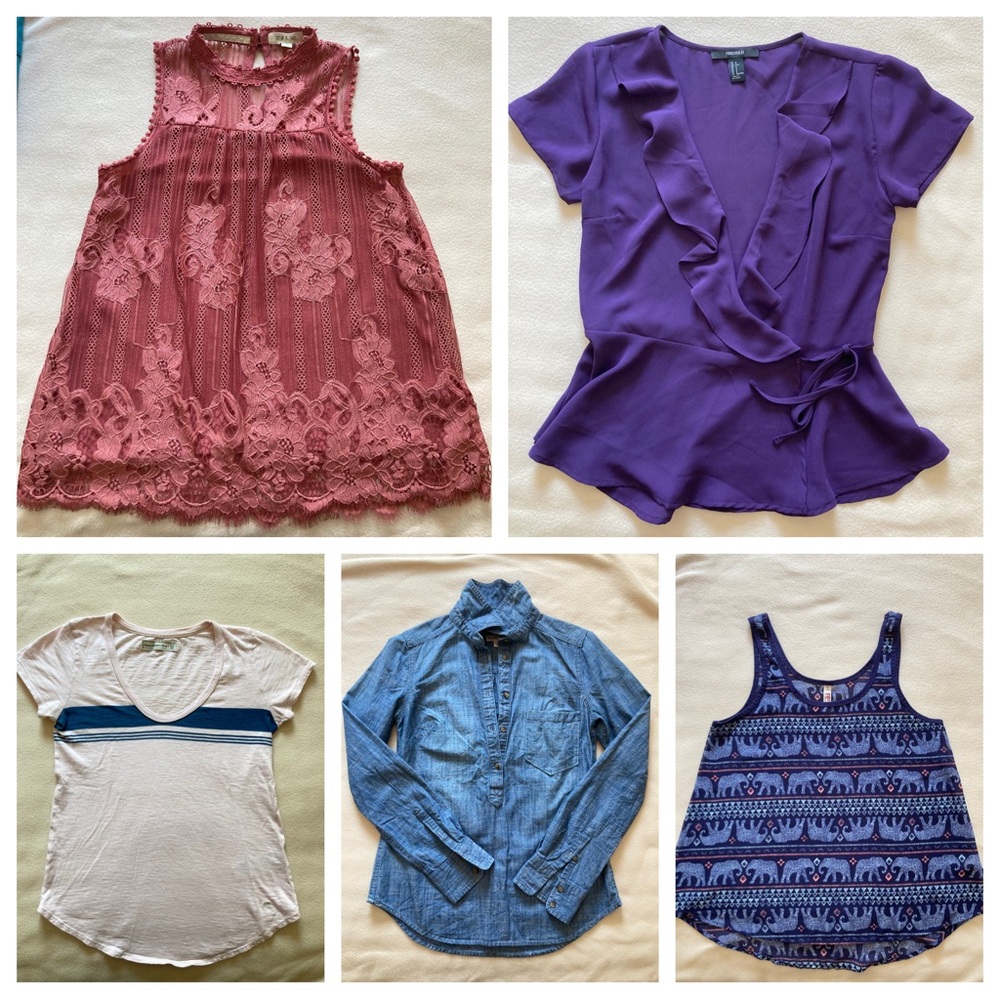Bundle XS & S Abercrombie, H&M, etc shirts